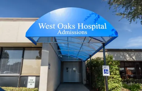 west oaks hospital admissions entrance