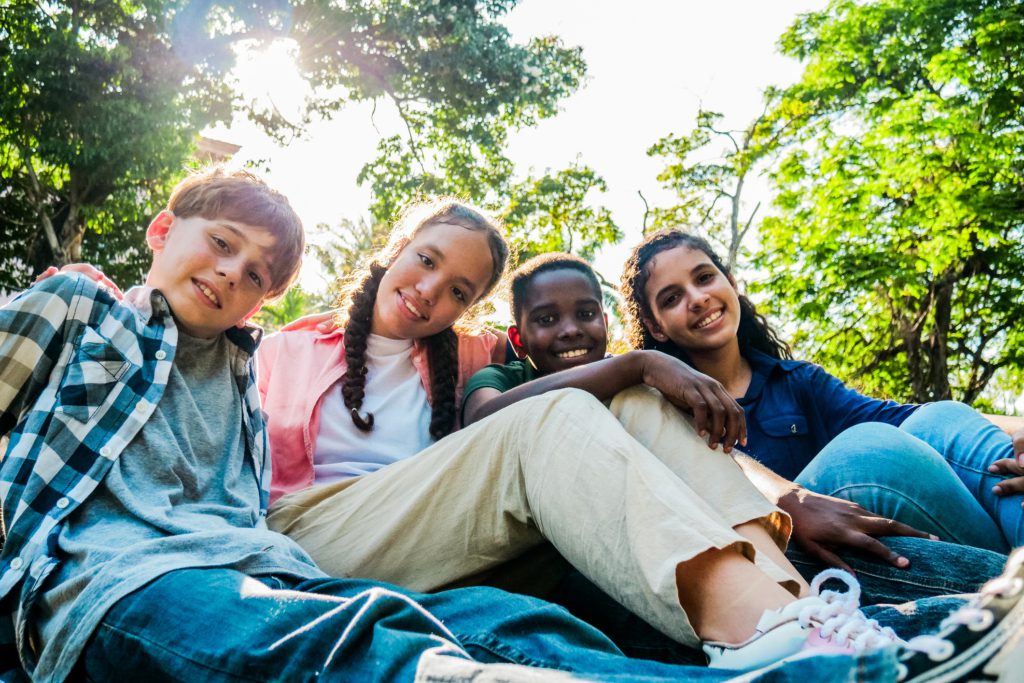 diverse teens
